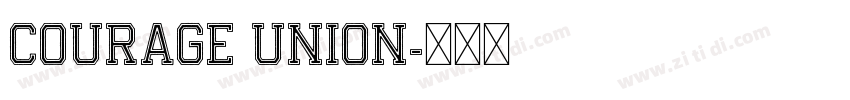 courage union字体转换